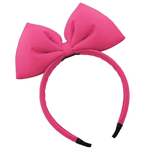 ZCMG Halloween Bow Headband Bowknot Hair Hoops Headpiece Women Bow Hairband Hair Bands Christmas Xmas Holiday Festival Carnival Parade Cosplay Dress Up Wedding Birthday Party Accessories 1 Pack Rose