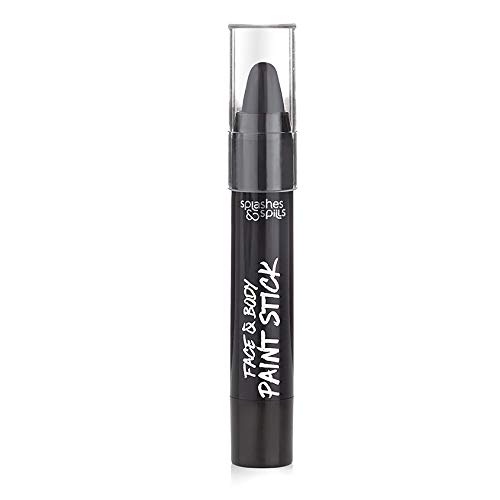 Face and Body Paint Stick - Soft texture easy to apply with adjustable bottom - Black
