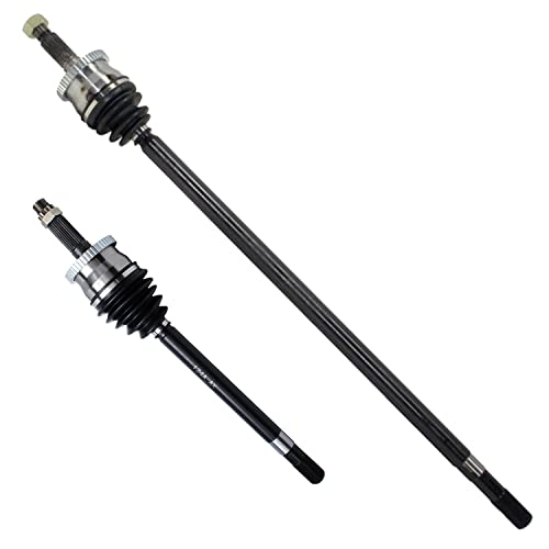 Detroit Axle - AWD Front 2pc CV Axles for 1999 2000 2001 2002 2003 2004 Jeep Grand Cherokee, 2 CV Axles Assembly Set Replacement