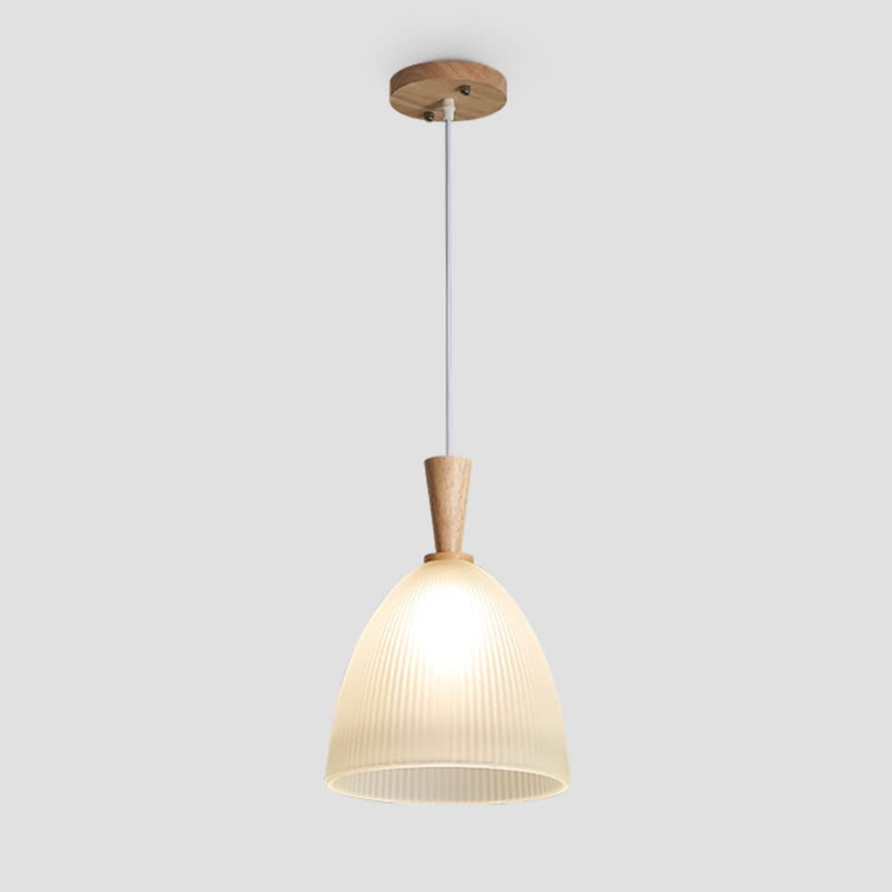 Verre japonais lampe à suspension réglable pour éclairage doux