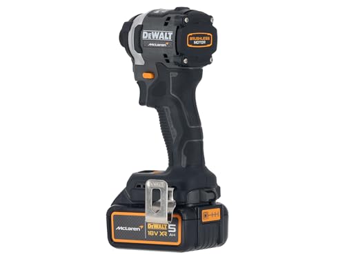 DeWalt DCF85MP2T McLaren F1 18V XR 1/4in Cordless Brushless Impact Driver with 2 x 5AH Batteries, Charger & Case 4 DeWalt DCF85MP2T McLaren F1 18V XR 1/4in Cordless Brushless Impact Driver with 2 x 5AH Batteries, Charger & Case - Image 4