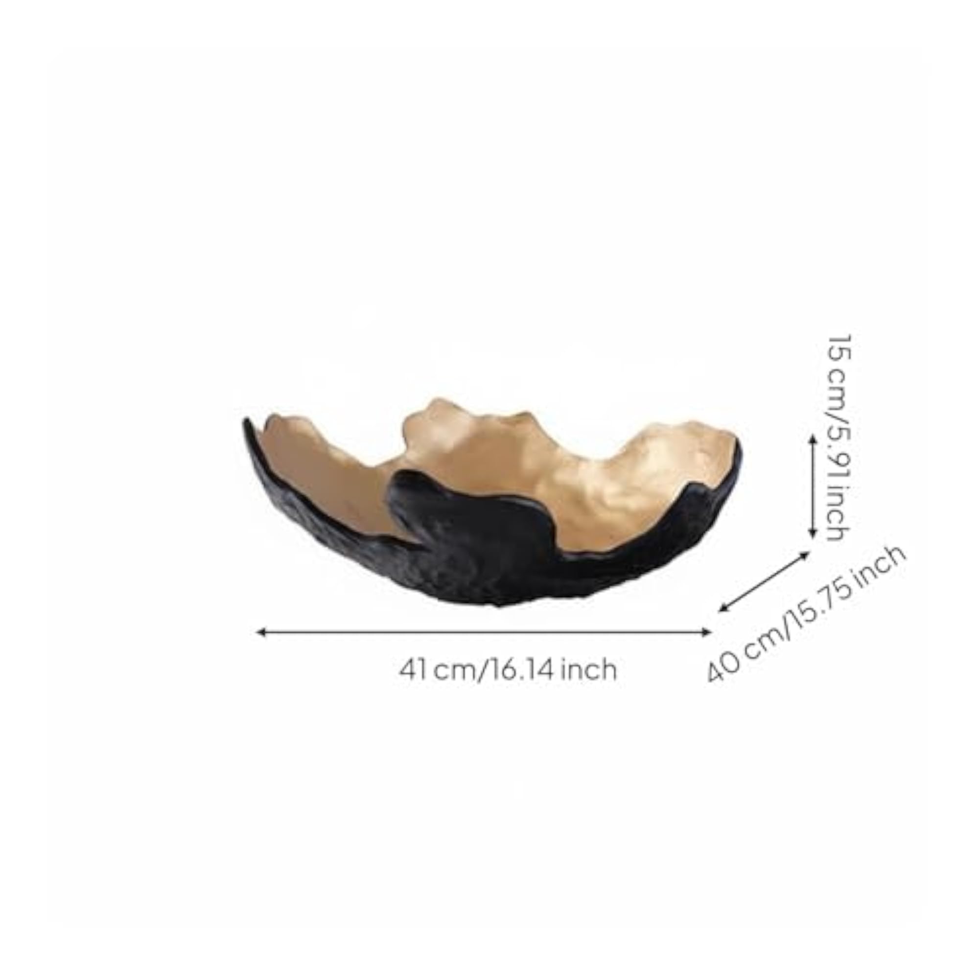 Decorative Resin Tray, Luxury Look Fruit Bowl