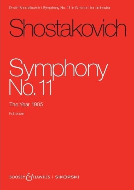 Shostakovich: Symphony No. 11 Op. 103 in G Minor for Orchestra Study Score: Das Jahr 1905. op. 103. Orchester. Studienpartitur.