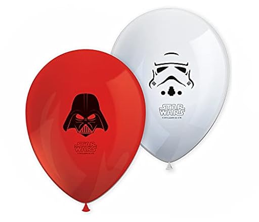 Unqiue Party - Globos 11 pulgadas- Star Wars - 8 uds | Ya disponible en tu tienda friki favorita! En mundofriki.es!