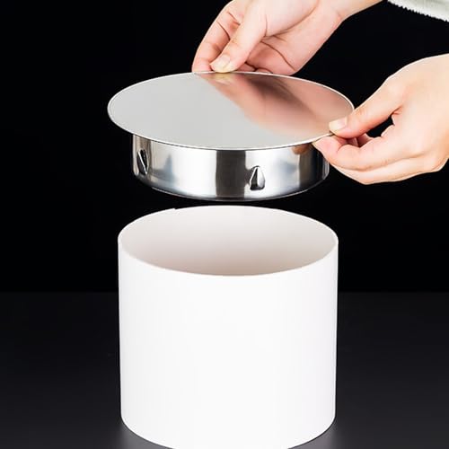 125mm Kaminlochdeckel, 2 Stück Edelstahl Schornsteinabdeckung, Ofenrohr Abdeckung, Rohrabdeckkappe, Wandfutterdeckel, Rauchrohr Blindkappe für allegängigen Ofenrohre Ø 125mm