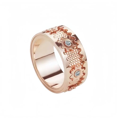 [Skalak] �M�A��]�����O 3D���̃f�U�C�� ������ ���J�j�J���w�� | 6�M�A�\���E360°��]�\ | �����Y�E���f�B�[�X | �yCNC�����x�����E���[�{�b�N�X�t���z (13,�S�[���hB�^�C�v)