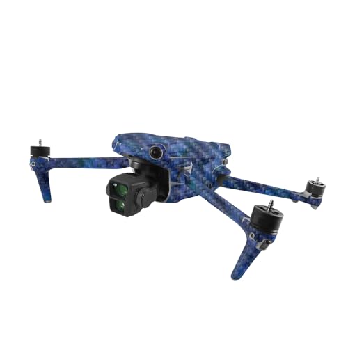 Image of MightySkins Carbon Fiber Skin Compatible with DJI Air 3 - Blue Ice | Protective, Durable Textured Carbon Fiber Finish | Easy to Apply, Remove, and Change Styles