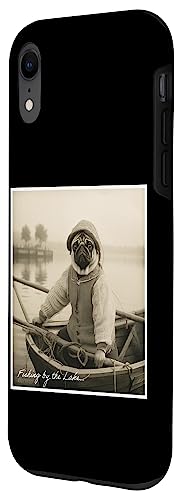 Iphone Xr Funny Pug Fisherman On A Boat Vintage Case #TOP1