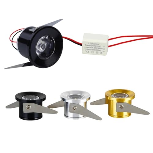 Focos empotrables estilizados de 1W Silver para techos modernos 2