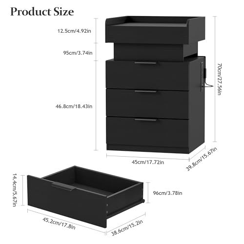20% Off Turosur LED Nightstand with Hidden Gun Drawer - Image 4