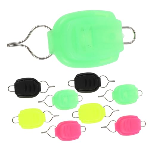 FAVOMOTO 20Pcs Fishing Line Stopper Clips Portable Baitcaster Accessory Durable Fishing Line Holder Multiple Colors