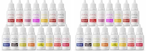 Image of BAKE KING Combo of flavouring Syrups 30ML Each Essence for Baking Cakes, Jams, Jelies, Cookies, Ice Creams and Puddings Liquid Food Essence (PACK OF 30)