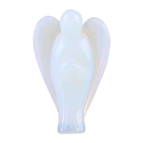 Hztyyier Estatuilla de Ángel Guardián Figura Decorativa en Cristal para Decoración del Hogar