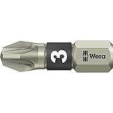 Wera Tools 5071022001 3855/1 Ts Bits, Stainless, Pz 3X25 MM, 1EA