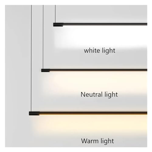Éclairage LED moderne noir pour harmoniser la table de salle à manger - 7