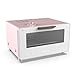 ASKLKD 10L Dampfofen Haushalt Kleiner Mini-Retro-multifunktionaler automatischer automatischer Backen intelligenter Touchscreen Micro Dampf (Color : Pink)