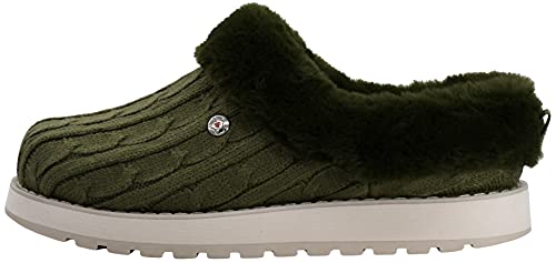 Image of Skechers Women's Keepsakes Ice Angel Sneaker | Casual slipper, Memory Foam footbed, Soft sweater knit upper, Faux-Fur Lining, Flexible indoor and outdoor outsole