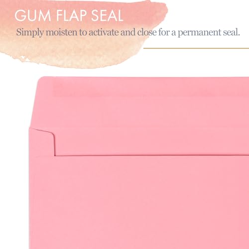 C6 Envelopes, 50-Count Coloured Envelopes for A6 Cards, Invitations & Notes, 114 x 162 mm, Ideal for Weddings, Birthdays & Thank You Cards, 10 Bright Pastel Colours - Image 4