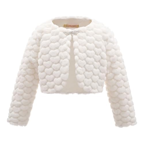 Mini Mart Online Limited Girls Childrens Bolero Cardigan Cardi Ivory 12 Months
