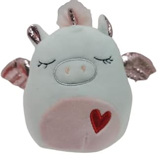 Squishmallow Pegasus 13 cm (5 inch) Heart Sleepy White Plush Stuffed Animal Super Soft Cuddle Pillow