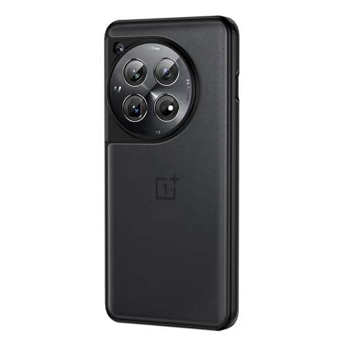 Image of DailyObjects Thermoplastic Polyurethane Case for OnePlus 12, Black Frosted Slim Shockproof Back Cover