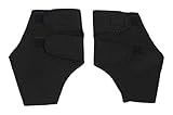 Transpirable y cálido. LIXBD 1 par de tobilleras magnéticas, cálidas y tobilleras, para compresión, para hombres y mujeres (color negro, tamaño: M)