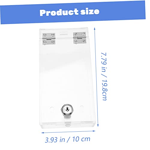 STOBOK Cell Phone Lock Box Mobile Phone Storage Box with 2 Keys Transparent Phone Locker Case Self-Control Smartphone Holder Portable Phone Time Lock Jail Box