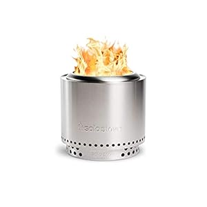Solo Stove Feuerschale Ranger 2.0 mit Standfuß | Feuerstelle zur Raucharmen Holzverbrennung, Herausnehmbare Auffangschale, Mobile Outdoor Feuertonne für Unterwegs, Edelstahl, 38 x 41,5 cm, 7,3 kg