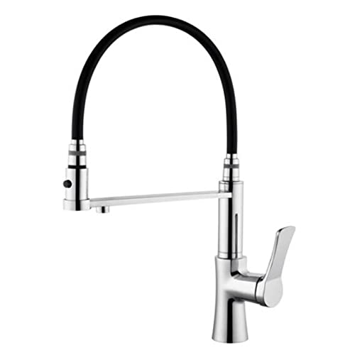 Mitigeur cuisine 3 voies en laiton chromé eau chaude, froide et filtrée