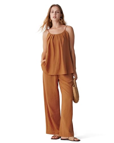 MOOSLOVER Women Linen Summer Two Piece Sets Backless Lounge Outfits