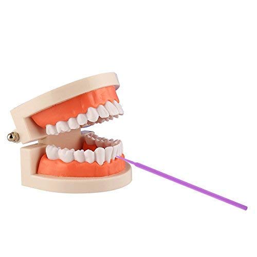 BONEW 400 Stück Dental Einweg Produkt Dental Micro Applikator Pinsel Biegbar Ultrafine Dia.1.5 Mm (lila)