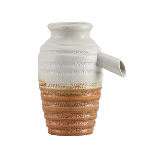 Cracheurs d'étang, fontaines de Piscine pour piscines Hors Sol, Décoration De Cour Et Étang, Système De Circulation Eau Relaxant, pour Embellir Et Espaces Extérieurs(Orange White,13 * 9 * 14.5cm)