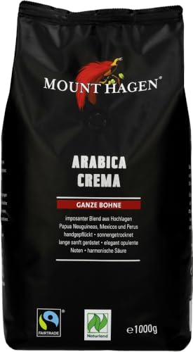 Mount Hagen Bio Röstkaffee Crema ganze Bohne (2 x 1 kg)