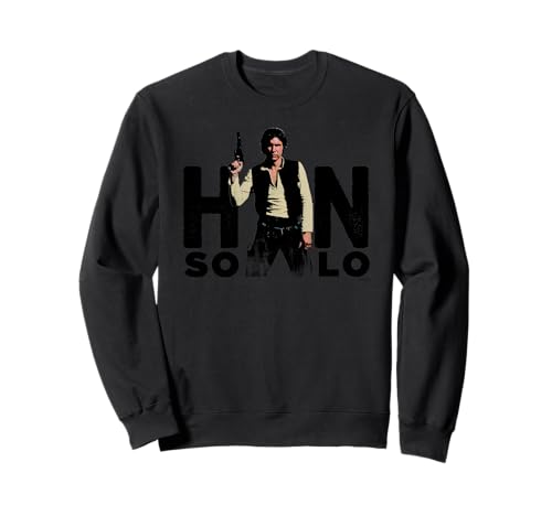 Sweatshirt Star Wars Han Solo pull imprimé coton noir vêtement hiver homme femme