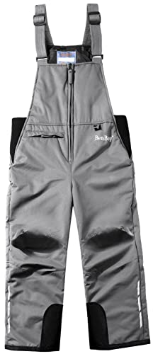 BenBoy Kids Snow Ski Bib Pants Winter Waterproof Windproof Ripstop Warm...