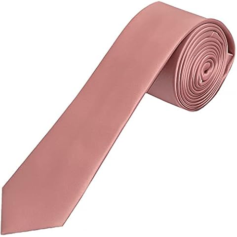 TIES R US Handmade Rose Gold Satin Tie Cover