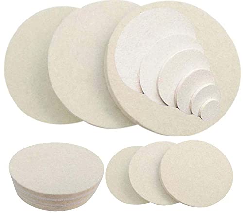 Image of DIY Crafts 4 Pcs, 6 inch inch Felt Pad Only, Felt Pad Only For Car Cleaning Felt & Wool Pad Foam Polishing Waxing Pad Buffing Polishing Wheel Sponge Wool Buffing Pad (4 Pcs, 6 inch inch Felt Pad Only)