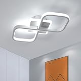 【Energieeinsparung】: Deckenleuchte acryl nimmt neue energiesparende und umweltfreundliche LED-Lichtquelle an, stabile Lichtleistung, hohe Helligkeit, kein Videoflimmern, gleichmäßige Lichtleistung, moderne LED-Deckenleuchte kann Ihre Augen vor Blendung schützen, so dass Sie und Ihre Familie eine komfortable Lichtumgebung haben