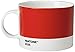Kopenhagen Design PANTONE Cup, kubek do herbaty/kawy, cienka porcelana (ceramika), 475 ml, czerwony, 2035 C, porcelana, jeden rozmiar