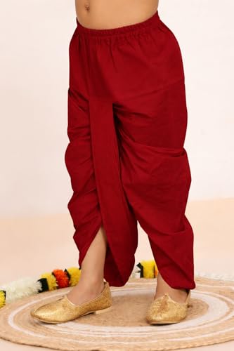 Image of BABA AND BABY Boys Cotton Dhoti Pant Ready-to-Wear Traditional Ethnic Wear for Kids