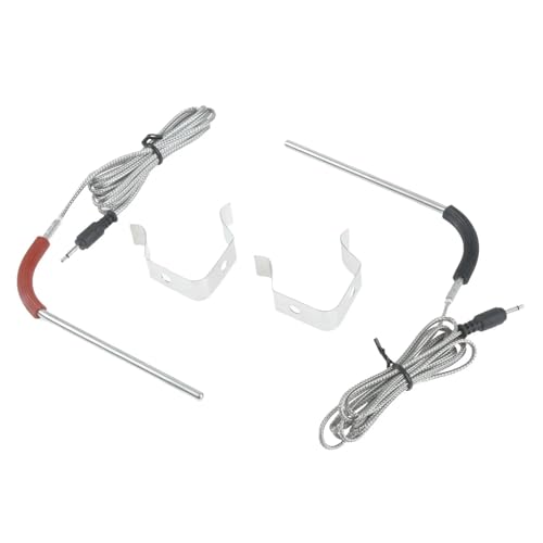 for Weber for Igrill 2, for Igrill Mini, for Igrill 3 Thermometer schwarz & rot 2 Sets ersetzen for Grill-Fleischsonden mit Halteclip for Weber for Igrill 2, for Igrill Mini, for Igrill 3 Thermometer schwarz & rot 2 Sets ersetzen for Grill-Fleischsonden mit Halteclip