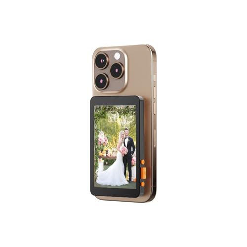 Soporte magnético con pantalla HD JZ Monitor inalámbrico portátil para grabación de vídeo