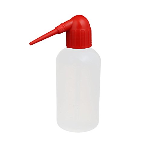 Aexit 250ml Plastic gauge Measuring Squeeze Oil Water Dispensing Bottle Container White