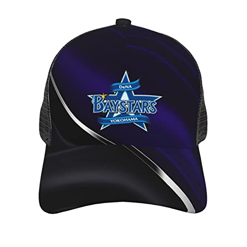 [KCLEE] 横浜ベイスターズ メッシュキャップ キャップ 帽子 メンズ メッシュ 通気性 日除け UVカット 紫外線対策スポーツ帽子 男女兼用 日よけ野球帽 登山 釣り ゴルフ 運転 アウトドアなどにメッシュ帽のサムネイル
