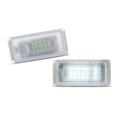 Luz led para placa matrícula de BMW Serie 3 E46 Coupe y M3 con dos unidades de iluminación blanca