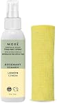 MOXE Yoga Mat Cleaner, Green America Certified, Rosemary and Lemon Essential Oils, Safe for All Mats and Exercise Equipment, 4 Oz (1 Pack)