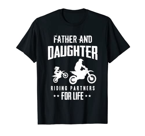 Motocross Liebe Vater und Tochter Enduro Motorrad T-Shirt
