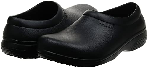 Crocs Unisex Adult On The Clock Work Slipon Clog, Black, 12 Women 10 Men Us #TOP6