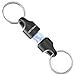 KeySmart MagConnect - Magnetic Keychain For Quick, Secure Key Attachment to Bag, Purse, and Belt - Easy Access to Keys (1 Pack, Black)