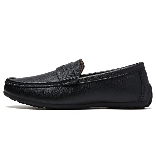 Men's Leather Casual Slip on Loafers Driving Walking Shoes2
